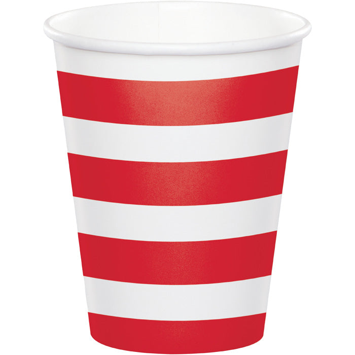 Red Polka Dots and Stripes Paper Cups 96 ct