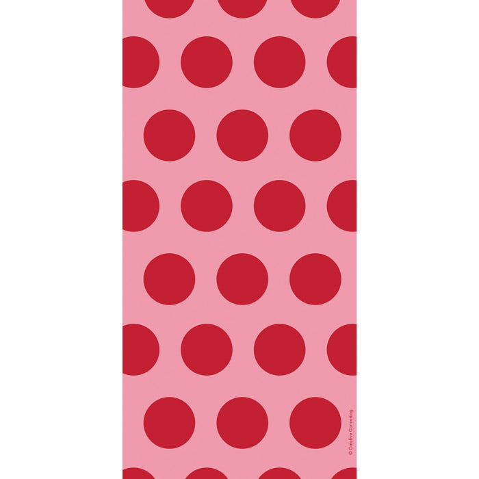 Red Polka Dots Cello Treat Bags 240 ct