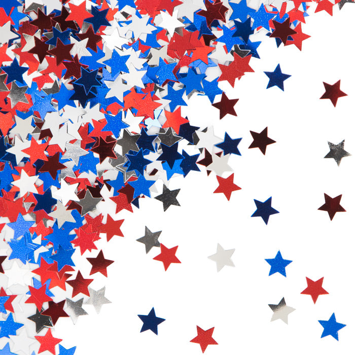 Red, White & Blue Star Confetti 12 ct