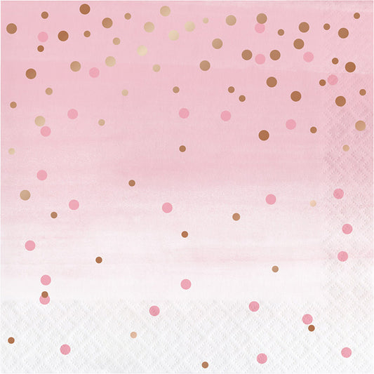 Rose All Day Polka Dot Luncheon Napkins 192 ct