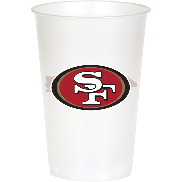 San Francisco 49ers 20 oz Plastic Cups 96 ct