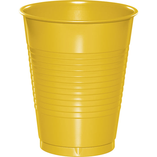 School Bus Yellow 16 oz Plastic Cups 240 ct