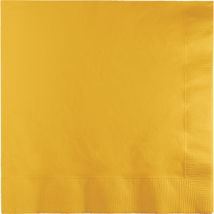 School Bus Yellow 2-Ply Luncheon Napkins 600 ct