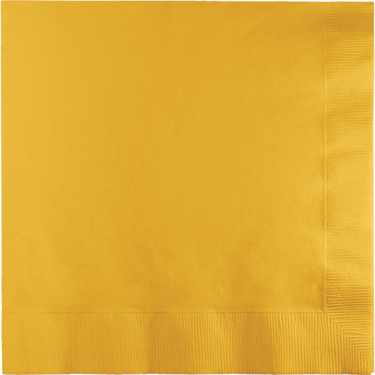 School Bus Yellow 2-Ply Luncheon Napkins 600 ct