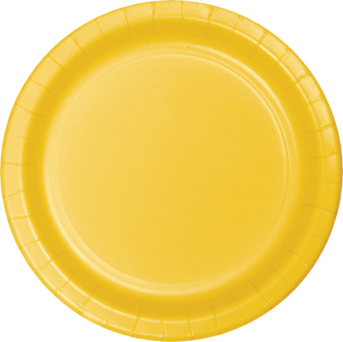 School Bus Yellow SturdyStyle Banquet Plates 240 ct