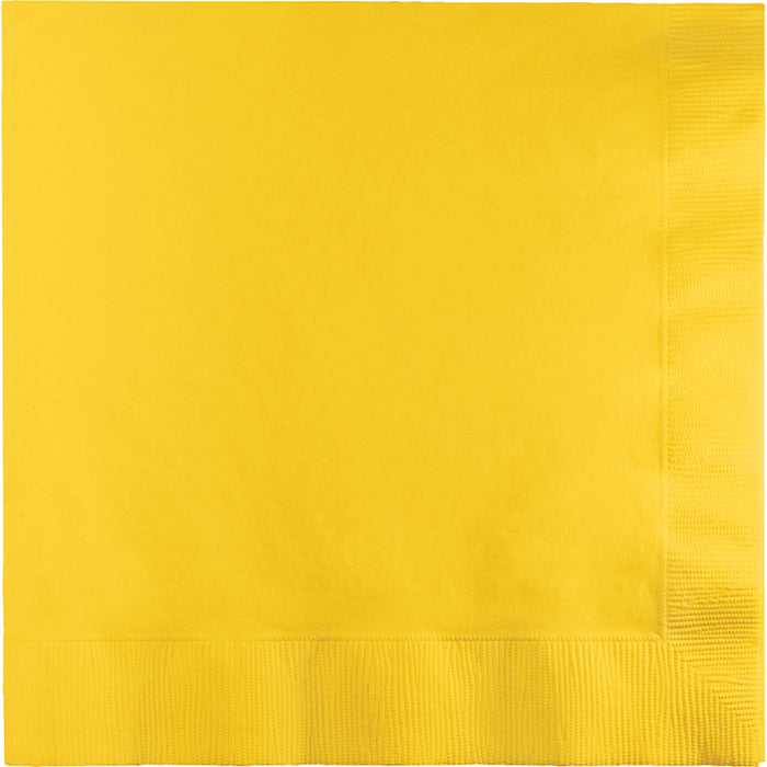 School Bus Yellow Dinner Napkins 3-Ply 250 ct