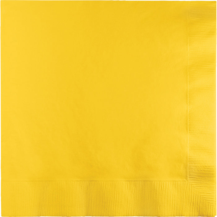 School Bus Yellow Luncheon Napkins 3-Ply 500 ct