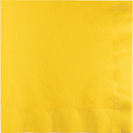 School Bus Yellow Luncheon Napkins 3-Ply 500 ct