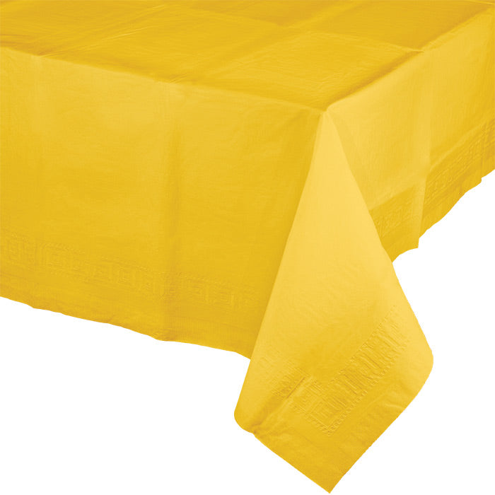 School Bus Yellow Paper Tablecloths 6 ct