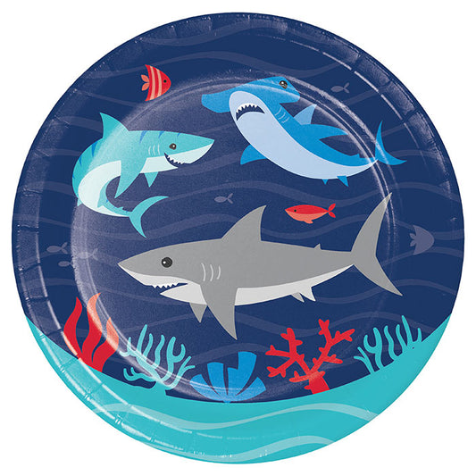 Shark Party Dessert Plates 96 ct