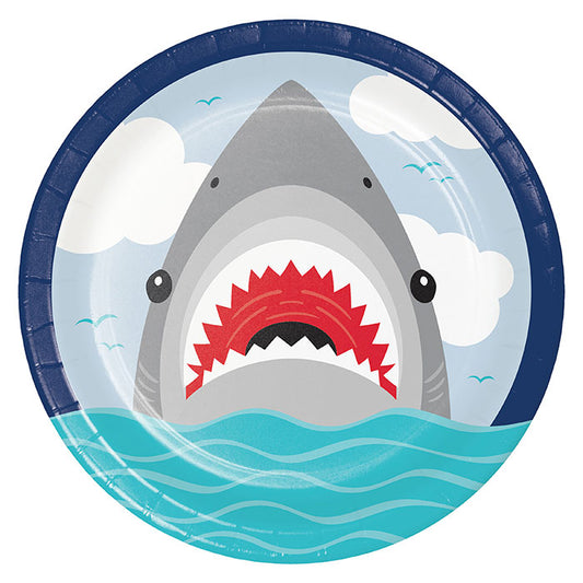 Shark Party Dinner Plates 96 ct