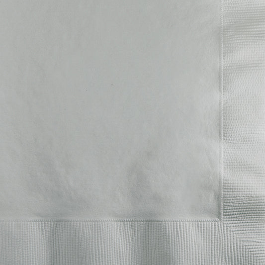 Shimmering Silver 2-Ply Beverage Napkins 1200 ct