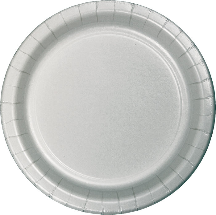 Shimmering Silver SturdyStyle Banquet Plates 240 ct