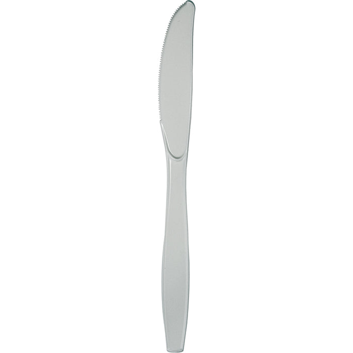 Shimmering Silver Plastic Knives 288 ct