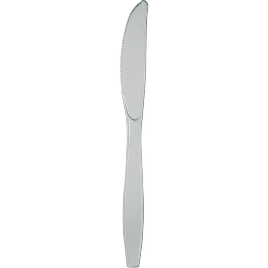 Shimmering Silver Plastic Knives 288 ct