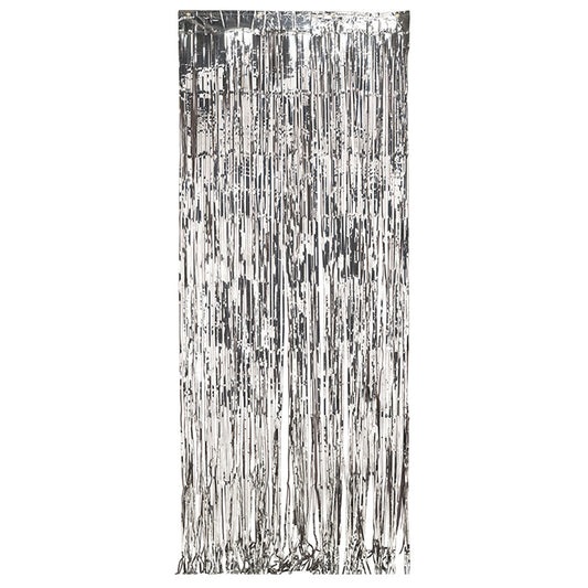 Silver Foil Door Curtain 6 ct