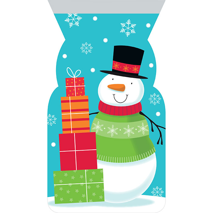 Snowman Favor Bags with Zippers 144 ct