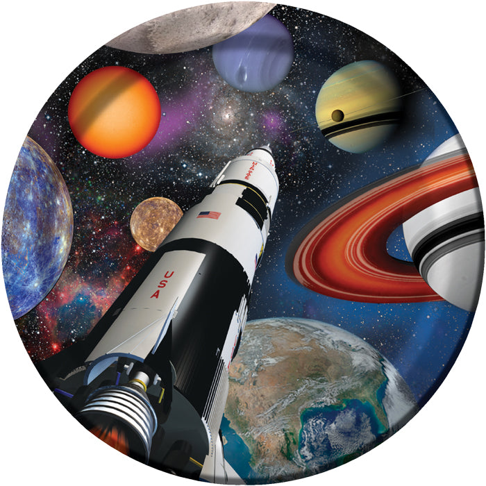 Space Blast Dinner Plates 96 ct