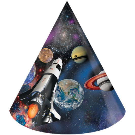 Space Blast Party Hats 48 ct