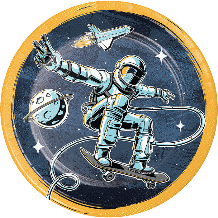 Space Skater Dinner Plates 96 ct