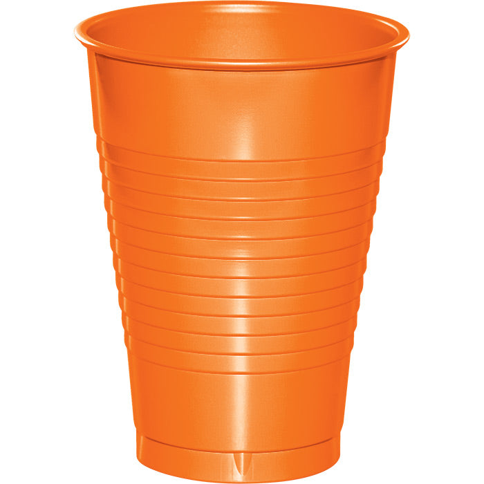 Sunkissed Orange 12 oz Plastic Cups 240 ct