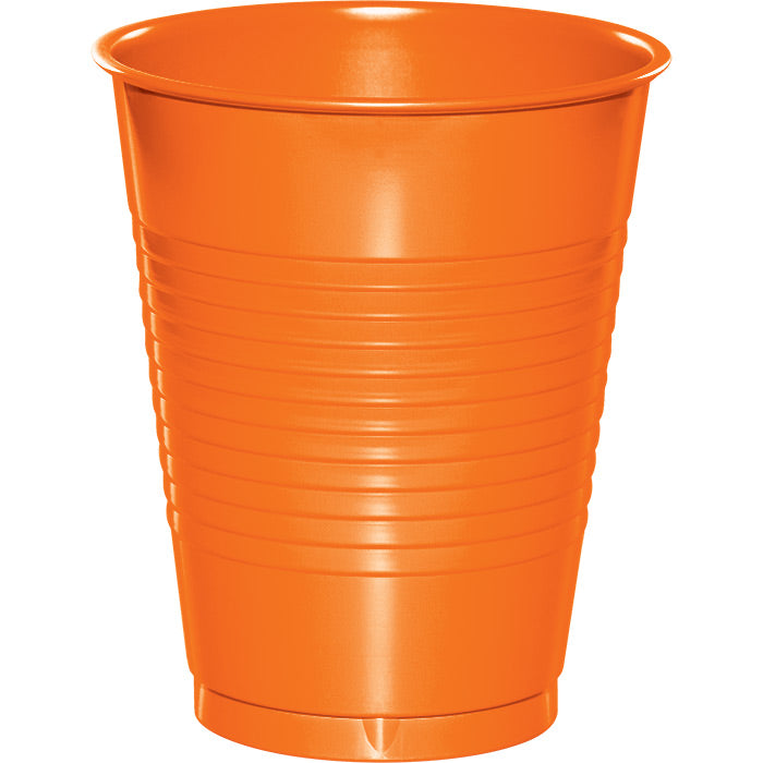 Sunkissed Orange 16 oz Plastic Cups 240 ct