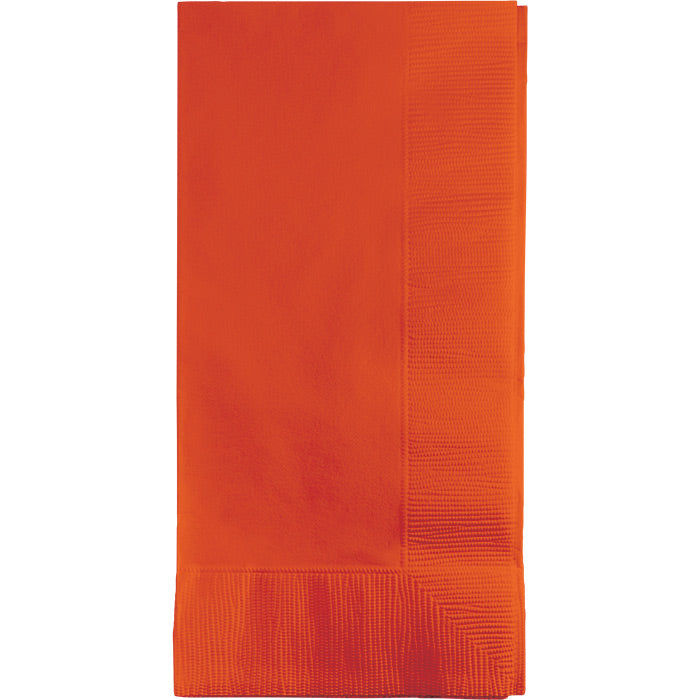 Sunkissed Orange 2-Ply Dinner Napkins 600 ct