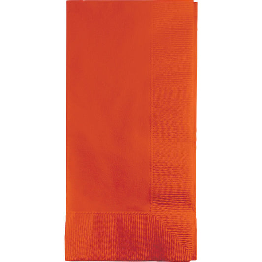 Sunkissed Orange 2-Ply Dinner Napkins 600 ct