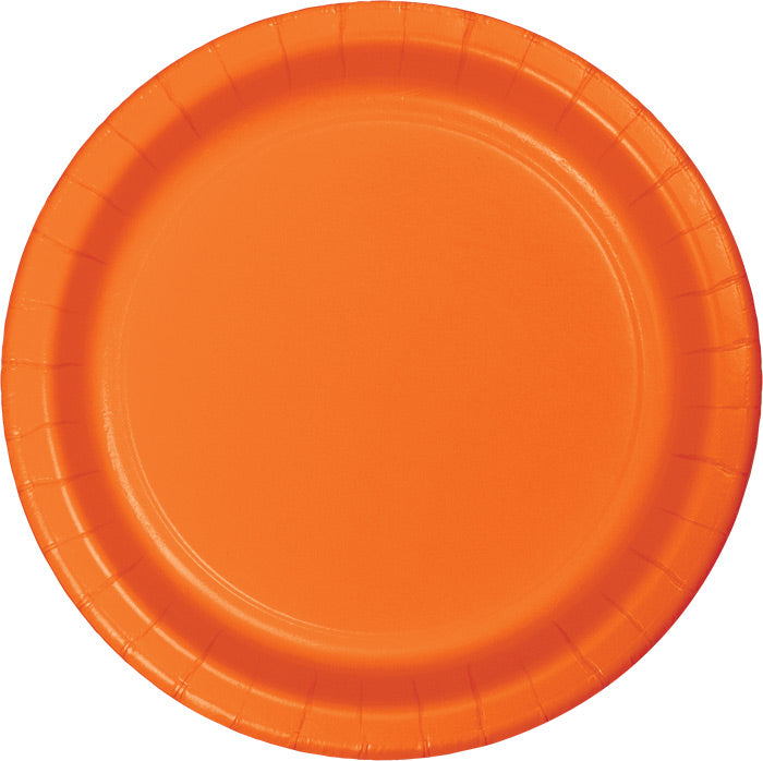 Sunkissed Orange SturdyStyle Banquet Plates 240 ct