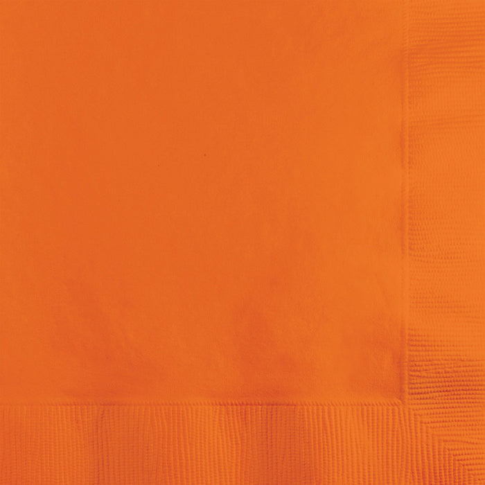 Sunkissed Orange Beverage Napkins 3-Ply 500 ct