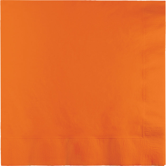 Sunkissed Orange Dinner Napkins 3-Ply 250 ct