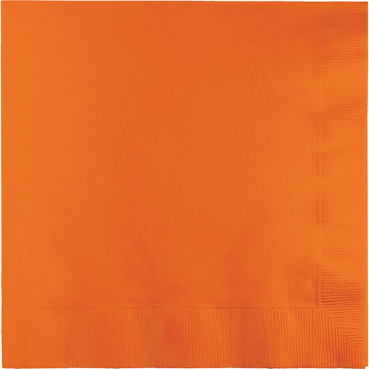 Sunkissed Orange Dinner Napkins 3-Ply 250 ct