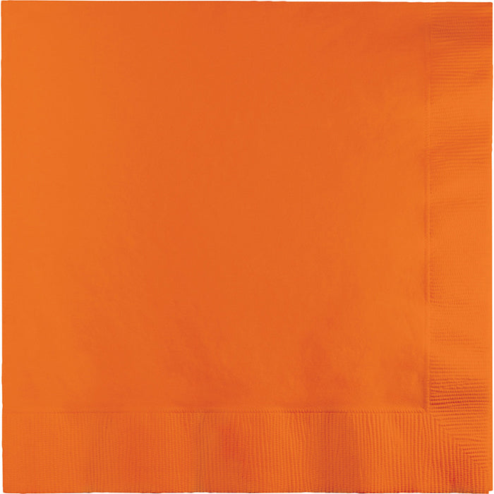 Sunkissed Orange Luncheon Napkins 3-Ply 500 ct