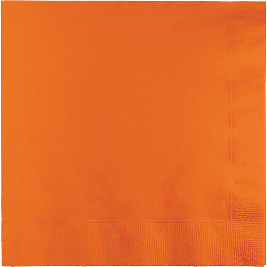 Sunkissed Orange Luncheon Napkins 3-Ply 500 ct