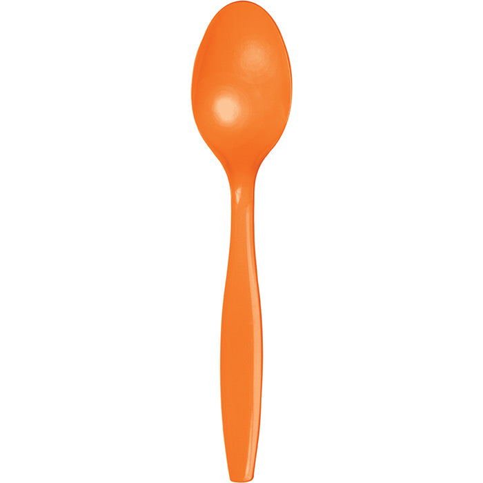 Sunkissed Orange Plastic Spoons 288 ct