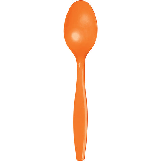 Sunkissed Orange Plastic Spoons 288 ct