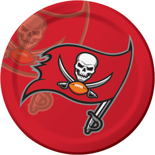 Tampa Bay Buccaneers Dinner Plates 96 ct