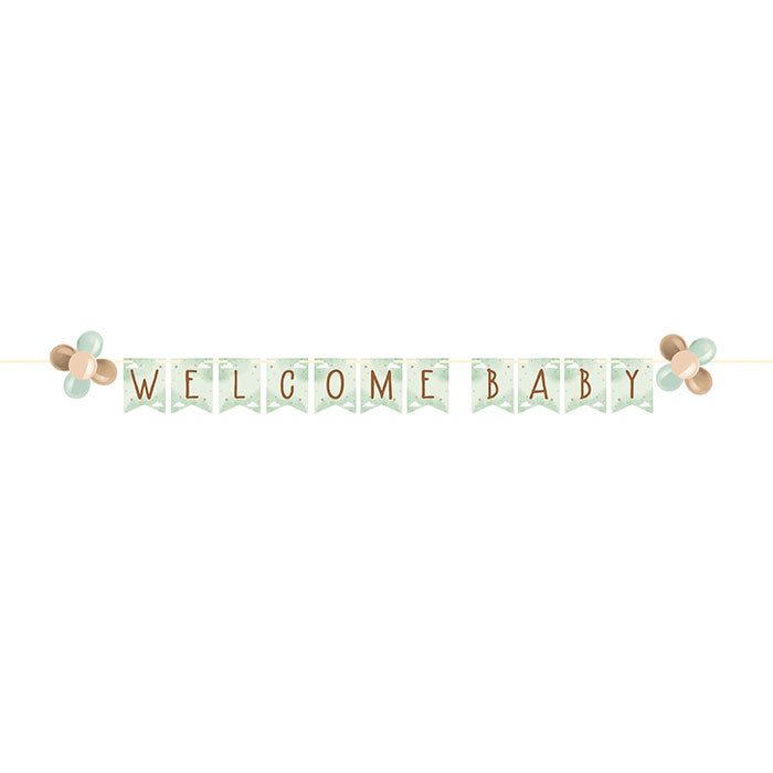 Teddy Bear Welcome Baby Banners 12 ct