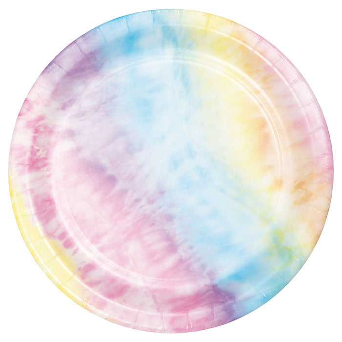 Tie Dye Party Dessert Plates 96 ct