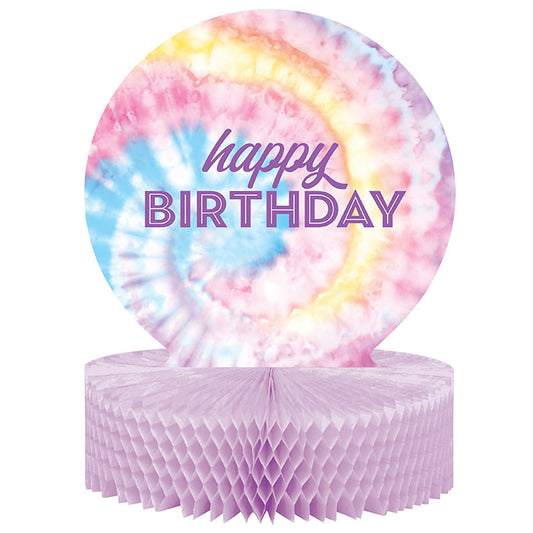 Tie Dye Party Happy Birthday Centerpieces 6 ct