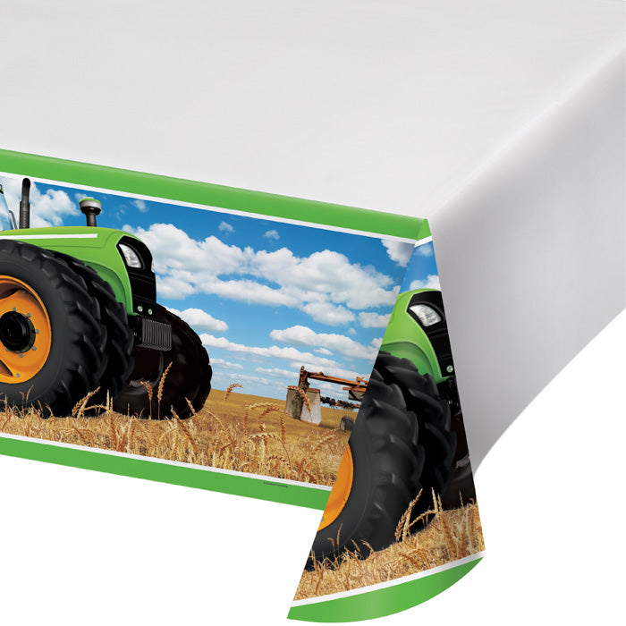 Tractor Time Plastic Tablecloths 6 ct