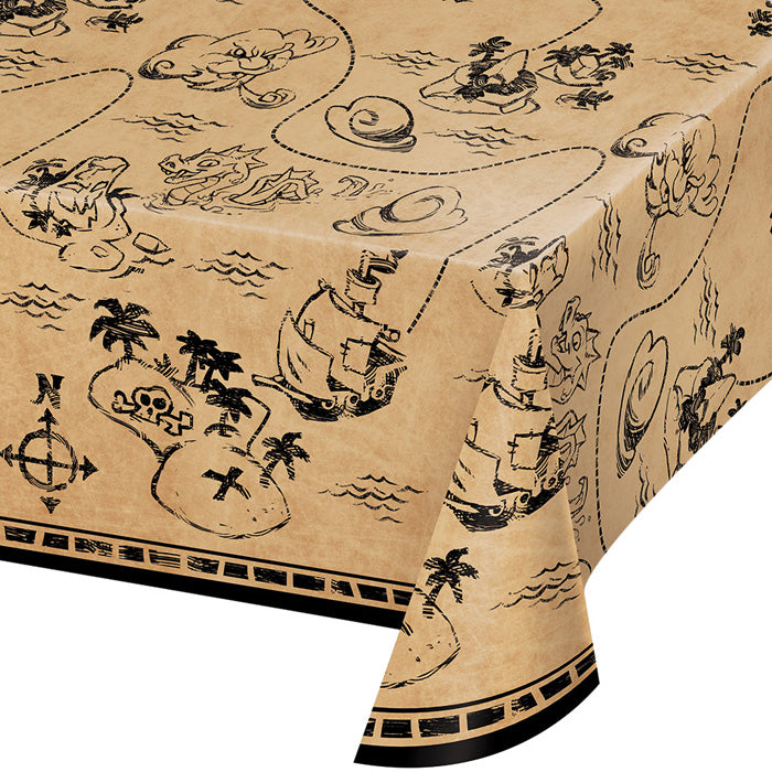 Treasure Island Pirate Plastic Tablecloths 6 ct