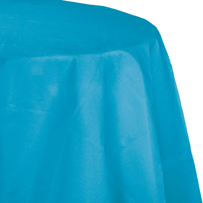 Turquoise Octy-Round Paper Tablecloths 12 ct