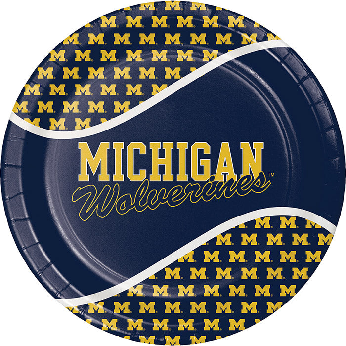 University of Michigan Dinner Plate 96 ct