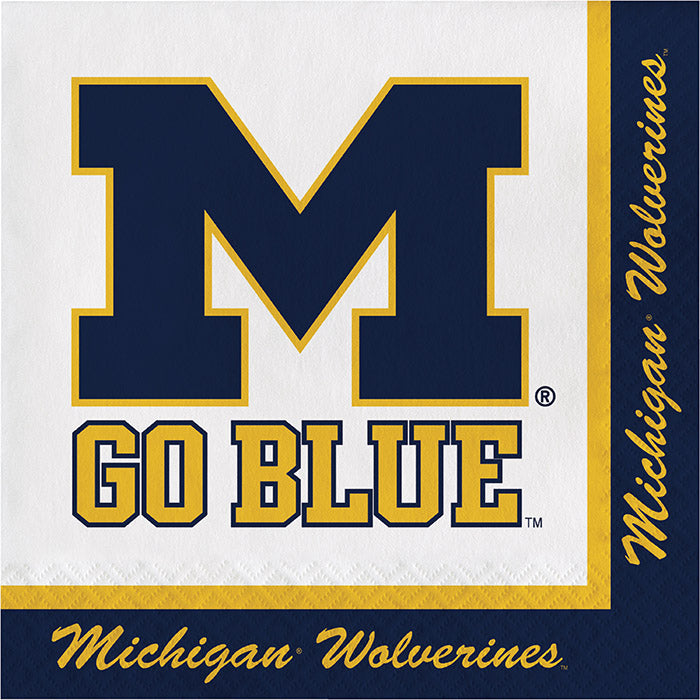 University of Michigan Luncheon Napkin 240 ct