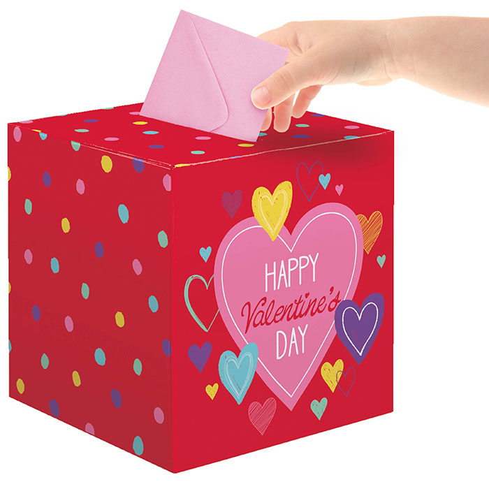 Valentine's Day Small Card Box 6 ct