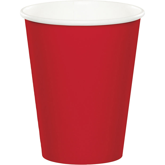 Value Friendly Classic Red 9 oz Hot & Cold Cups 96 ct