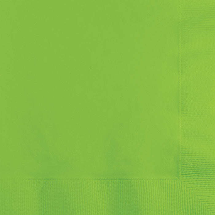 Value Friendly Fresh Lime Green Beverage Napkins 240 ct