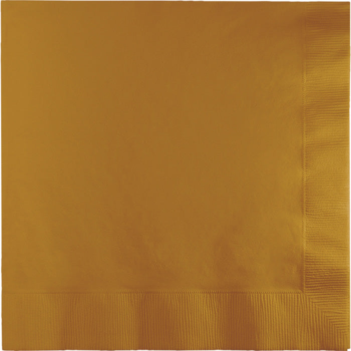 Value Friendly Glittering Gold Luncheon Napkins 240 ct