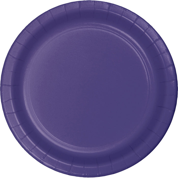 Value Friendly Purple Dessert Plates 96 ct